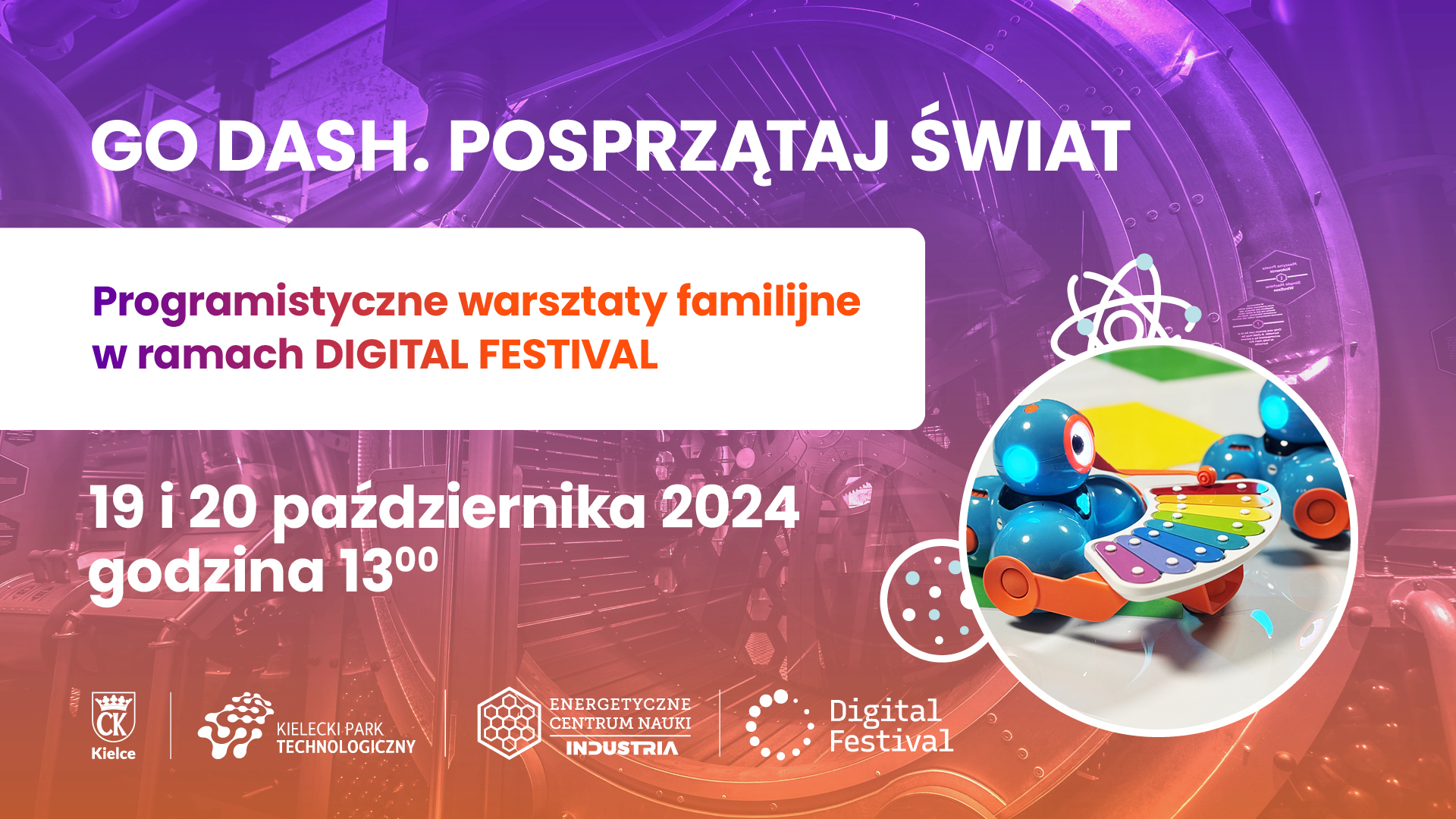 „Go Dash. Posprzątaj świat” –  programistyczne warsztaty familijne