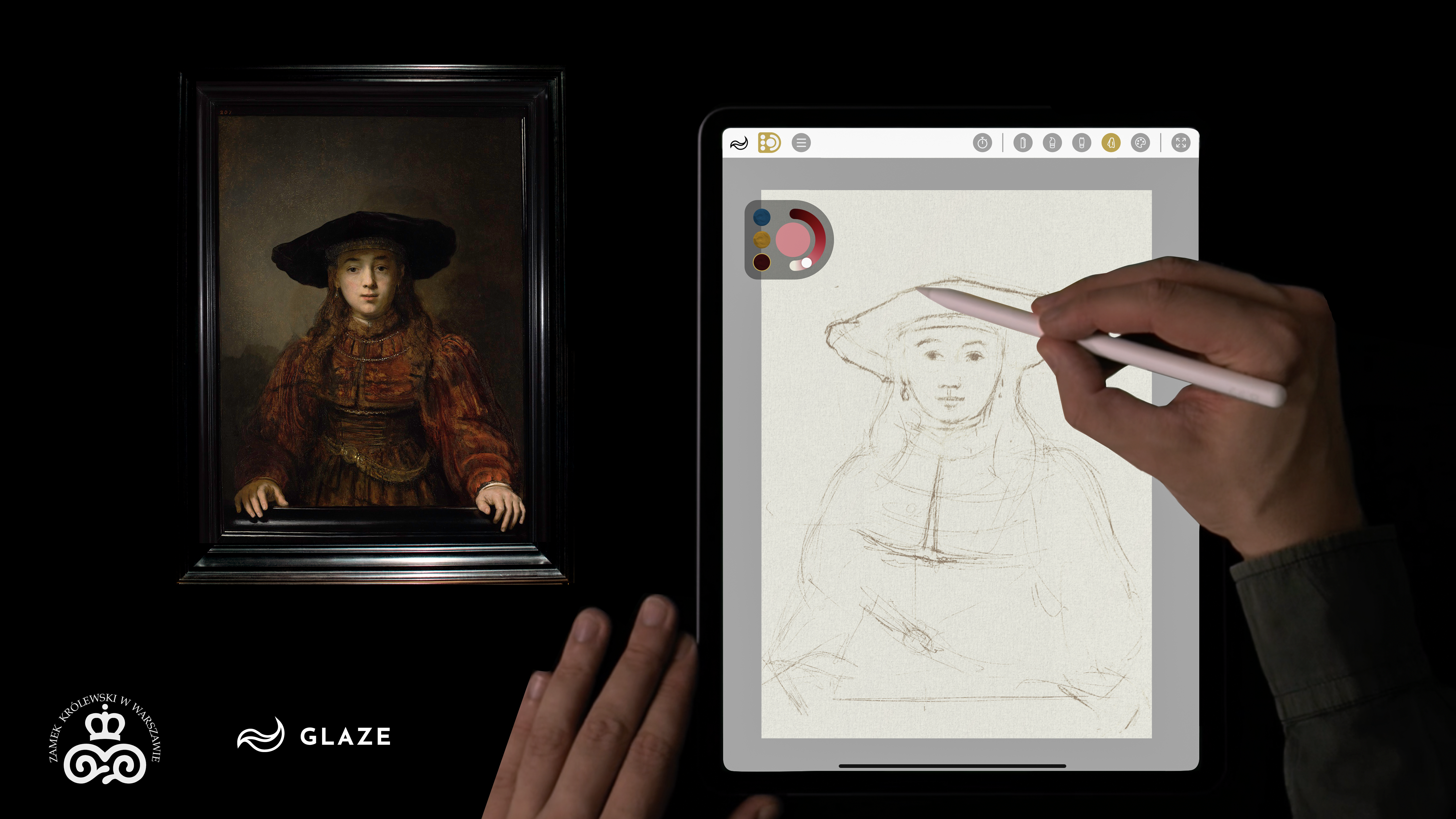 Maluj jak Rembrandt. Warsztaty cyfrowego malarstwa, live painting i spotkanie z twórcami aplikacji Glaze