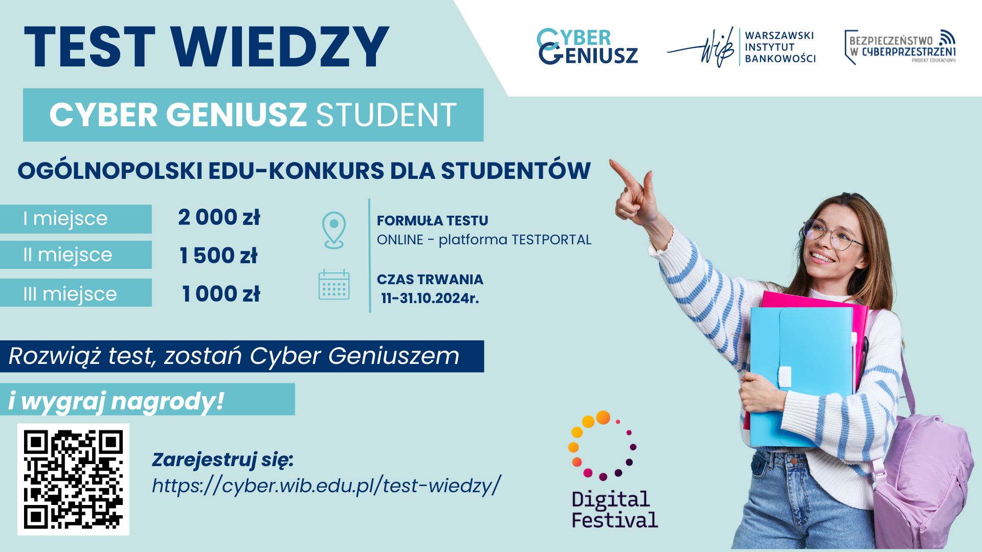 Test wiedzy Cyber Geniusz Student 2024