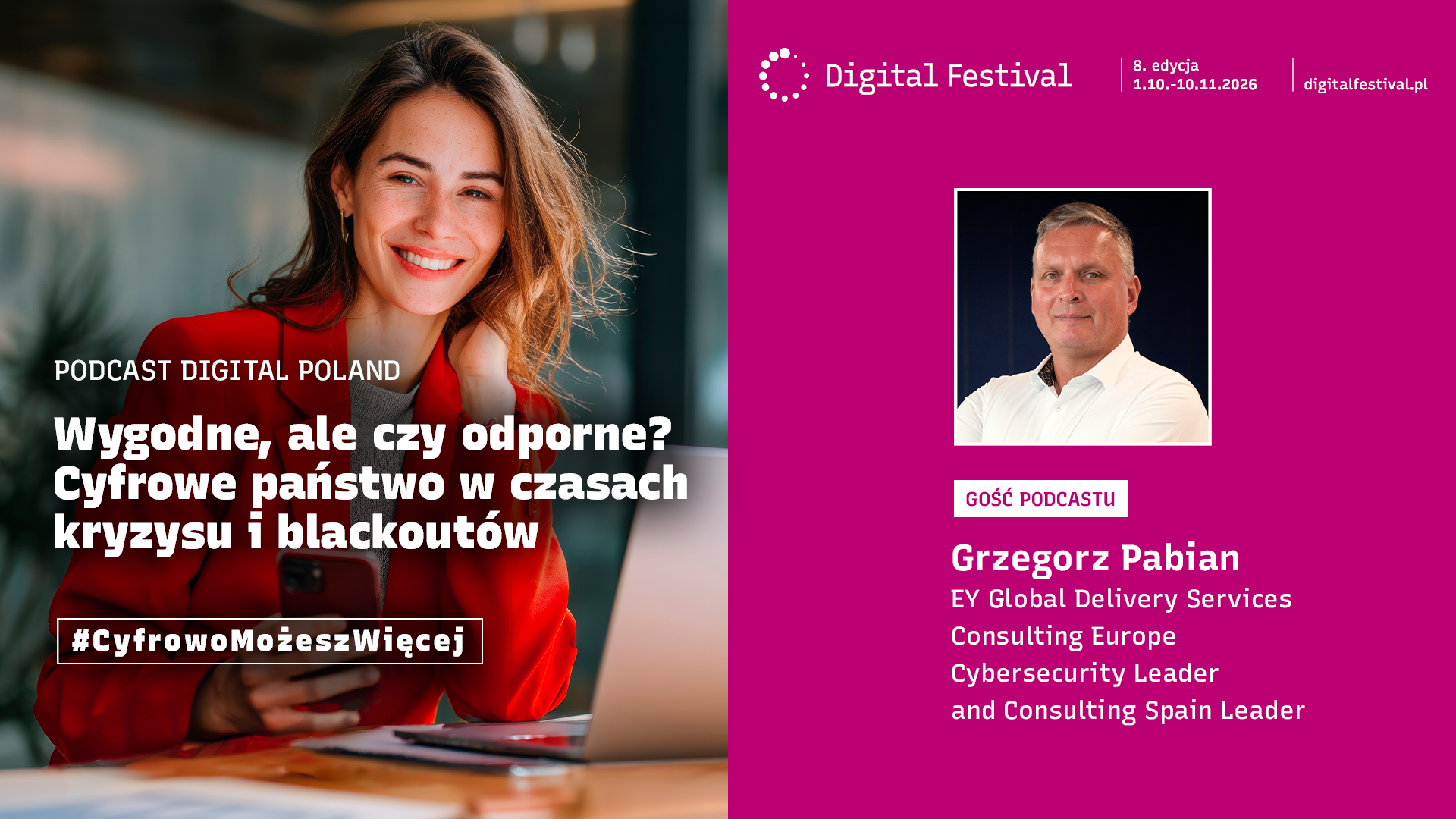 Rozmowa Digital Poland | Wygodne, ale czy odporne? Cyfrowe państwo w czasach kryzysów i blackoutów
